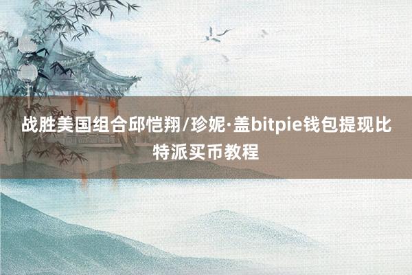 战胜美国组合邱恺翔/珍妮·盖bitpie钱包提现比特派买币教程