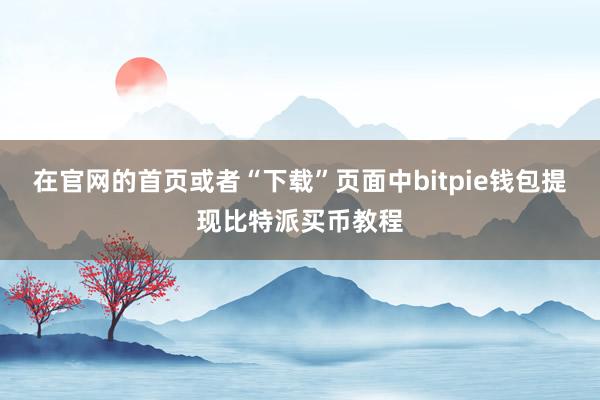 在官网的首页或者“下载”页面中bitpie钱包提现比特派买币教程