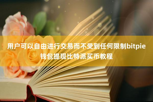 用户可以自由进行交易而不受到任何限制bitpie钱包提现比特派买币教程