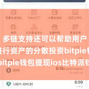 多链支持还可以帮助用户更好地进行资产的分散投资bitpie钱包提现ios比特派钱包