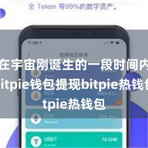 在宇宙刚诞生的一段时间内bitpie钱包提现bitpie热钱包