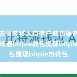 农业转移人口落户城市渠道进一步畅通bitpie钱包提现bitpie热钱包