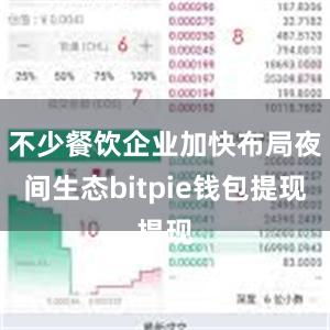 不少餐饮企业加快布局夜间生态bitpie钱包提现