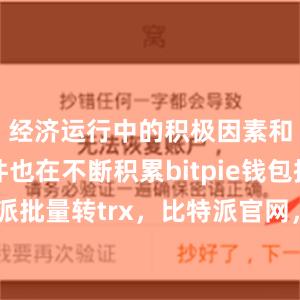 经济运行中的积极因素和有利条件也在不断积累bitpie钱包提现比特派批量转trx，比特派官网，比特派钱包，比特派下载