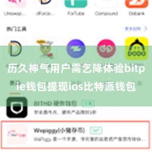 历久神气用户需乞降体验bitpie钱包提现ios比特派钱包